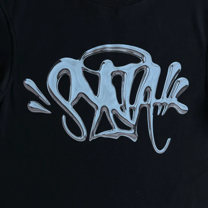 Syna World Chrome Tee Short Sleeve T-shirt - Black - Image 3