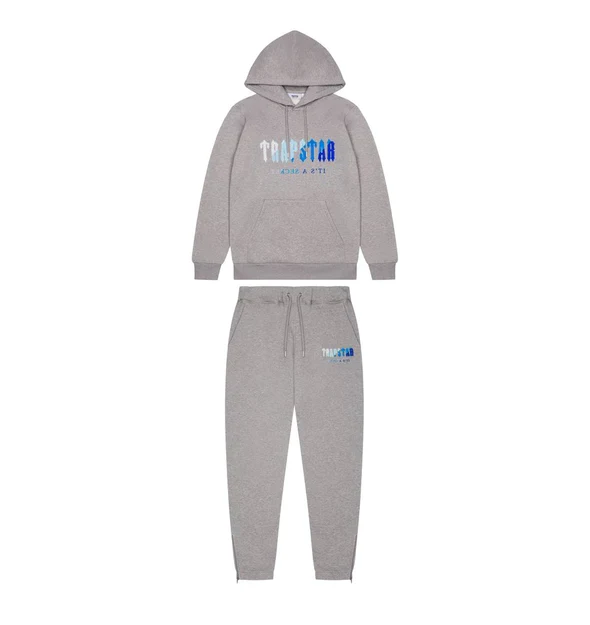 Trapstar Chenille Decoded Hooded Tracksuit Grey Ice Flavours 2.0 Edition