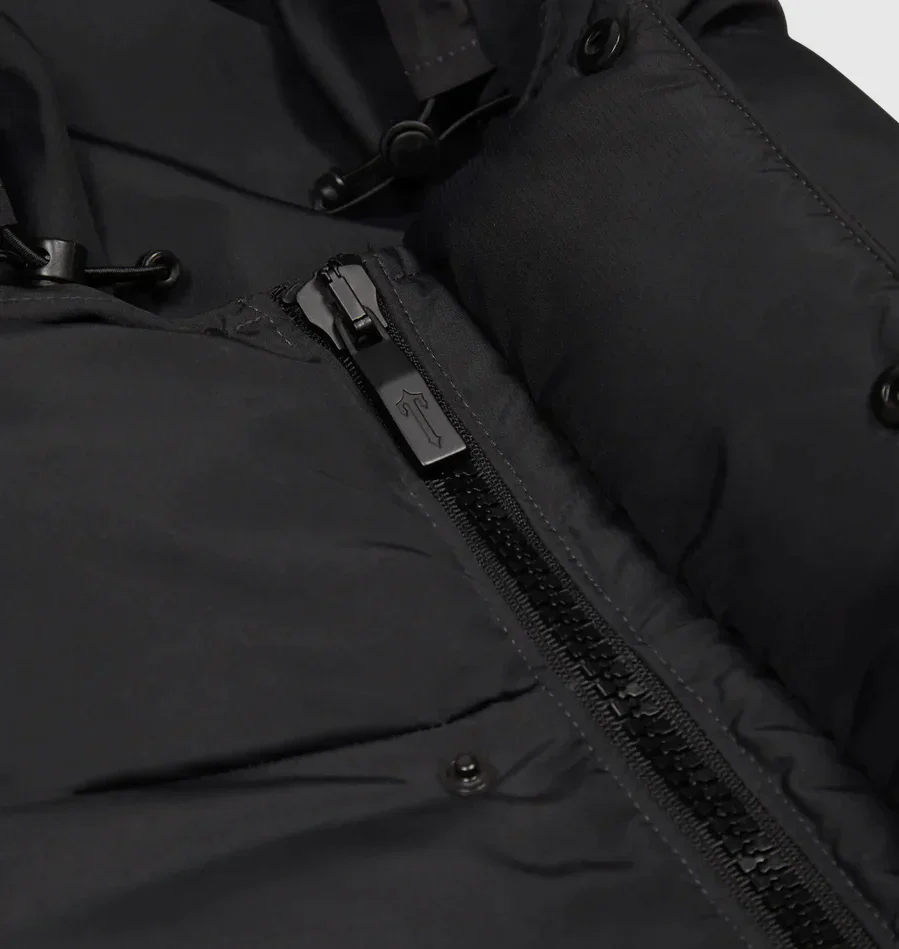Trapstar Decoded Hooded Puffer Jacket 2.0 - Black Gradient - Image 3