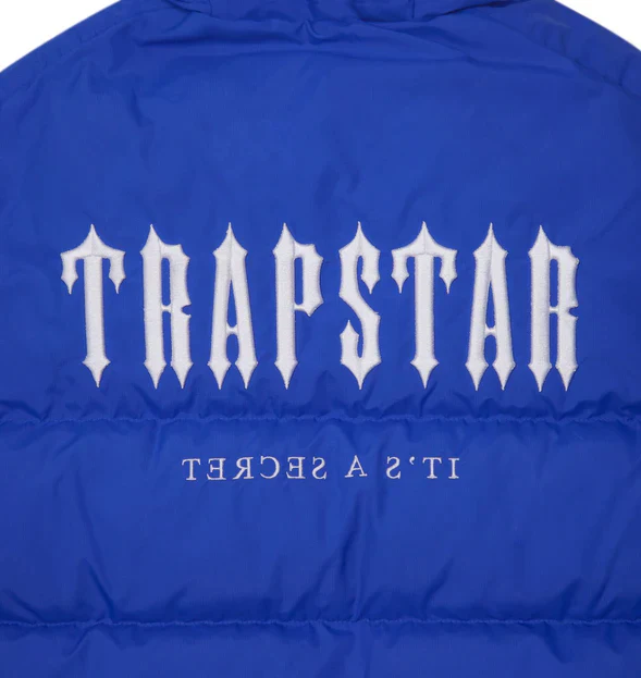Trapstar Decoded Hooded Puffer Jacket 2.0 - Dazzling Blue - Image 3