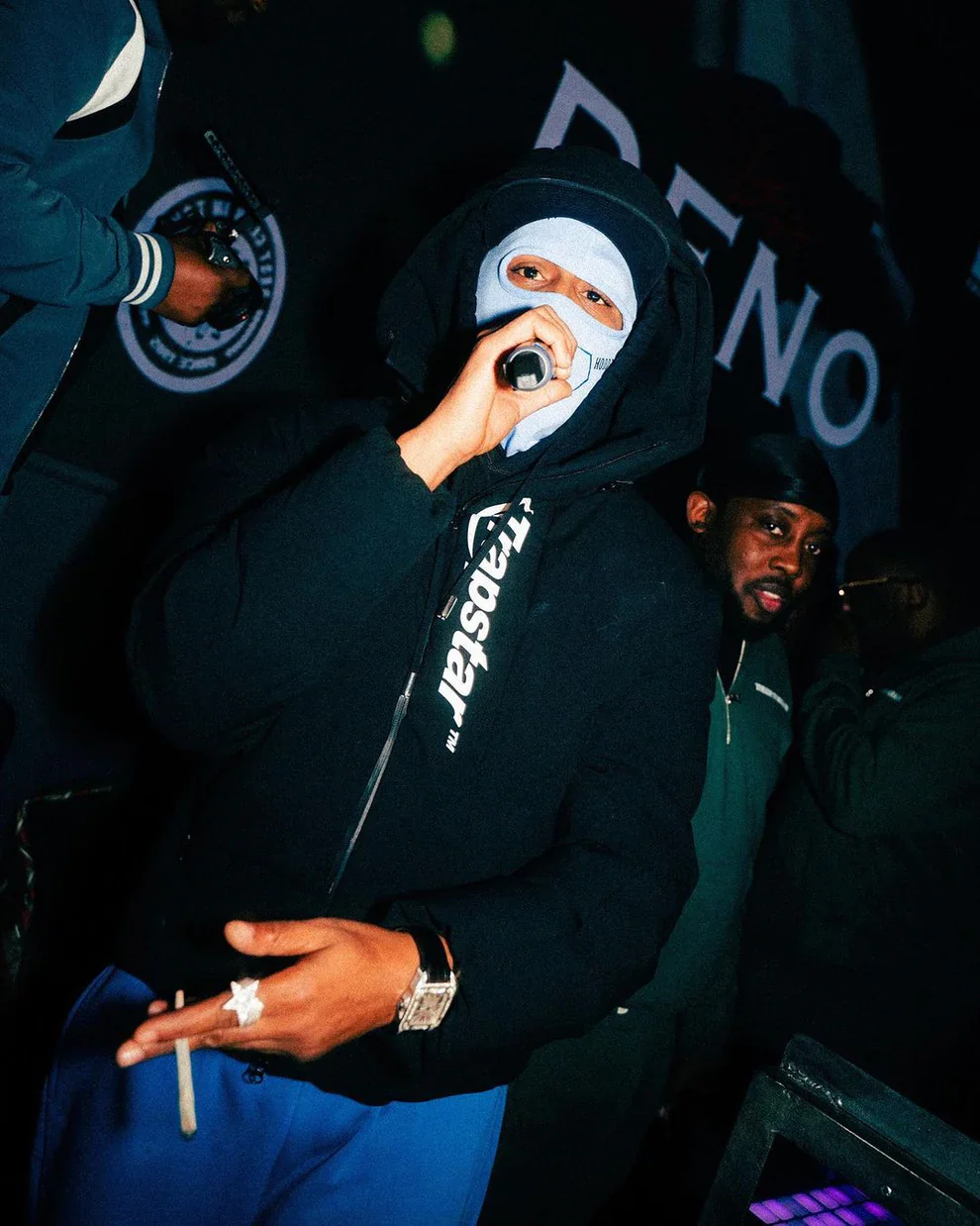 Trapstar Hyperdrive Technical Puffer Jacket - Black/White - Image 4
