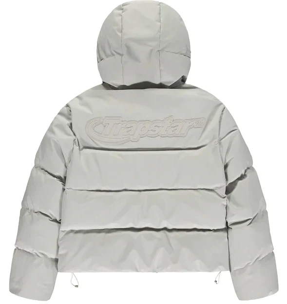 Trapstar Hyperdrive Technical Puffer Jacket - Light Grey - Image 3