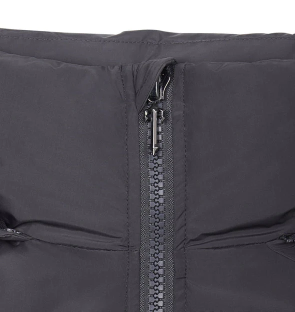 Trapstar Irongate Detachable Hooded Puffer Jacket - Stone Grey - Image 3