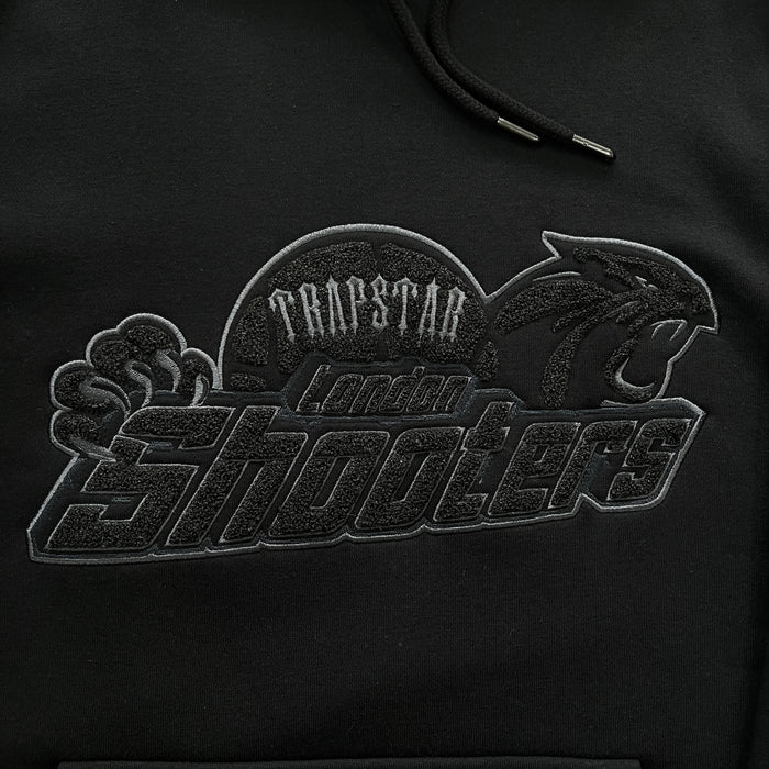 Trapstar Shooters Hooded Tracksuit - Black Monochrome Edition - Image 3