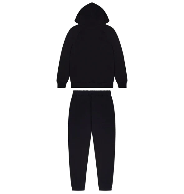 Trapstar Shooters Hooded Tracksuit - Black / Sky Blue - Image 2
