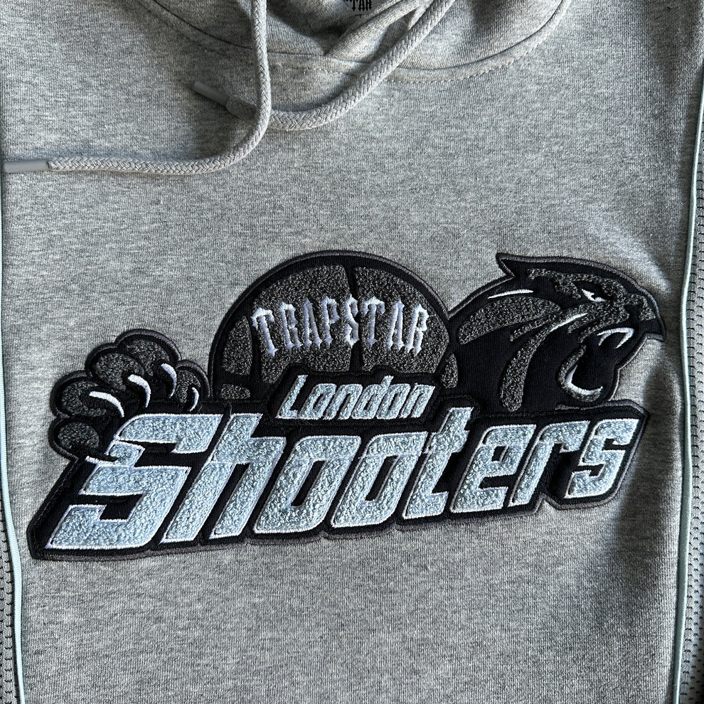 Trapstar Shooters Technical Hooded Tracksuit - Grey/Blue - Image 3